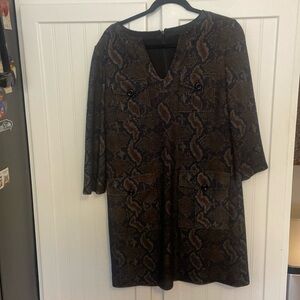 W by worth snakeskin print dress
